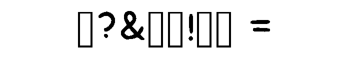 Dinosaur Comics Regular Font OTHER CHARS