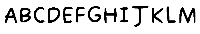 Dinosaur Comics Regular Font UPPERCASE