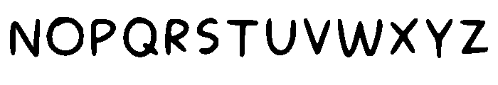 Dinosaur Comics Regular Font UPPERCASE