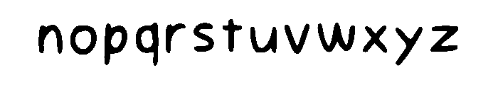 Dinosaur Comics Regular Font LOWERCASE