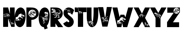 Dinosaur Fossil Font UPPERCASE