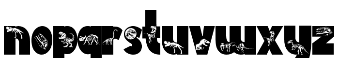 Dinosaur Fossil Font LOWERCASE