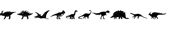 Dinosaur Icons Font OTHER CHARS