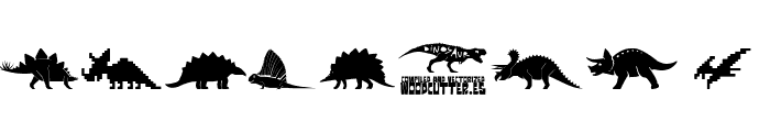 Dinosaur Icons Font OTHER CHARS
