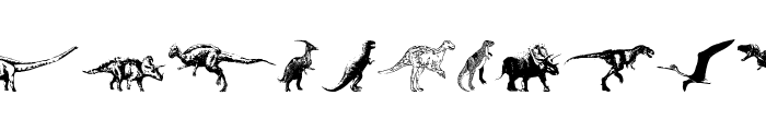 Dinosaurs Font UPPERCASE
