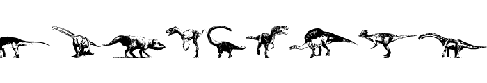 Dinosaurs Font LOWERCASE