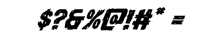 Dire Wolf Expanded Italic Font OTHER CHARS