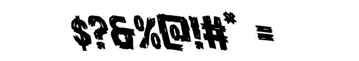 Dire Wolf Rotaleft Font OTHER CHARS