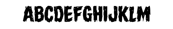 Dire Wolf Staggered Regular Font UPPERCASE