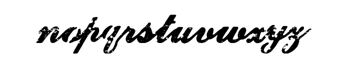 Dirty And Elegant Font LOWERCASE