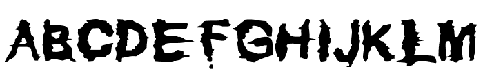 Dirty Grunge Font UPPERCASE