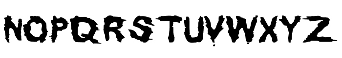 Dirty Grunge Font UPPERCASE