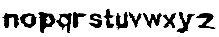 Dirty Grunge Font LOWERCASE
