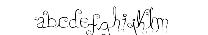 Dirty Lady Font LOWERCASE