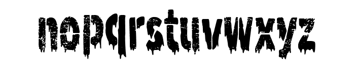 Dirty Stencil Font LOWERCASE
