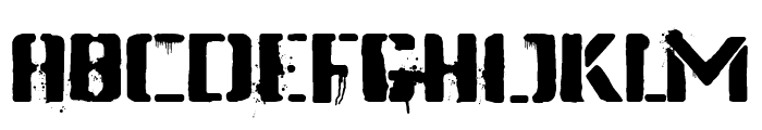 Dirty Streets Font UPPERCASE