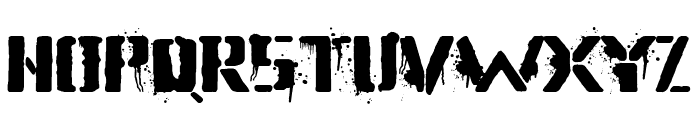 Dirty Streets Font UPPERCASE