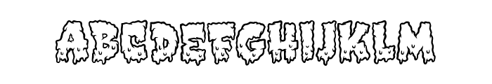 Dirty Zombie Font LOWERCASE