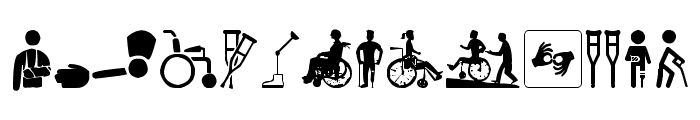 Disabled Icons Font UPPERCASE