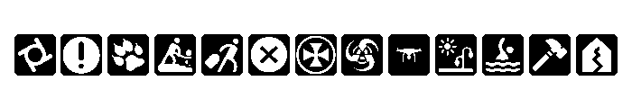 Disaster Font UPPERCASE