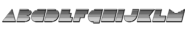 Disco Deck Chrome Italic Font LOWERCASE