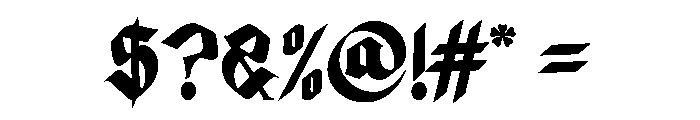Disgored DEMO Font OTHER CHARS