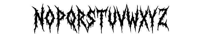 Disgrowl Carnage DEMO Font UPPERCASE