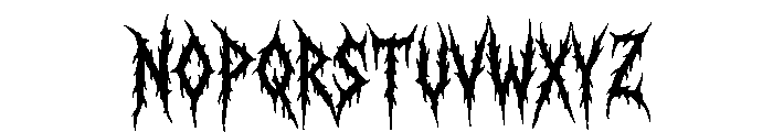 Disgrowl Carnage DEMO Font LOWERCASE