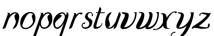 DisguiseDisplaySans-Italic Font LOWERCASE
