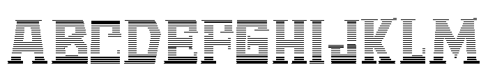 Disk Regular Font UPPERCASE