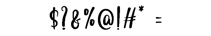 Disney Dreams Font OTHER CHARS