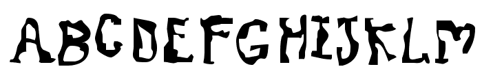 Dissonant Fractured Font UPPERCASE
