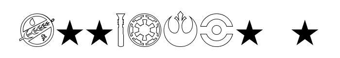 Distant Galaxy Symbols Font OTHER CHARS