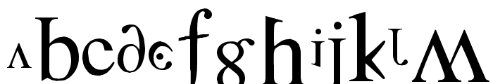 Distorted Faith Font LOWERCASE