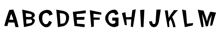 Distorty-Normal Font LOWERCASE