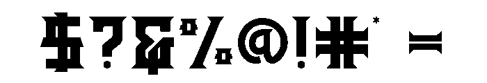 Distric of Barthon Font OTHER CHARS