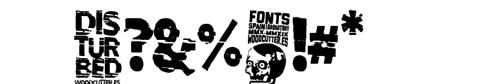Disturbed Font OTHER CHARS