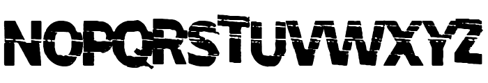 Disturbed Font LOWERCASE