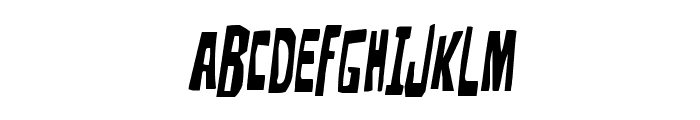 Disturbia Condensed Semi-Ital Font UPPERCASE
