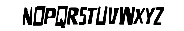 Disturbia Expanded Semi-Italic Font UPPERCASE
