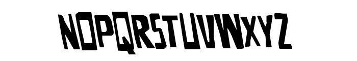 Disturbia Semi-Leftalic Font UPPERCASE