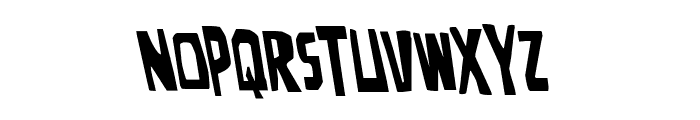 Disturbia Semi-Leftalic Font LOWERCASE