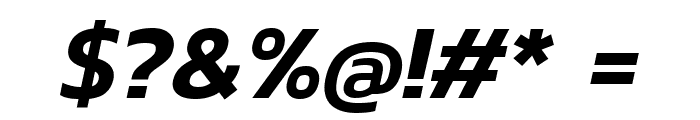 Dizhitl SemiBold Italic Font OTHER CHARS
