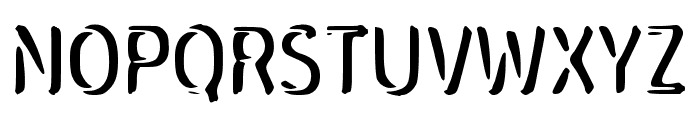 Dizzy Stencil Font UPPERCASE