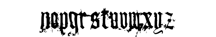 dirty~gotic Font LOWERCASE
