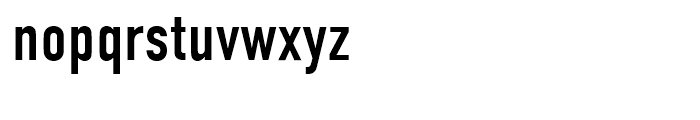 DIN Condensed Regular Font LOWERCASE