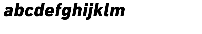 DIN Next Cyrillic Heavy Italic Font LOWERCASE