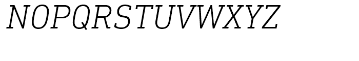 DIN Next Slab Light Italic Font UPPERCASE
