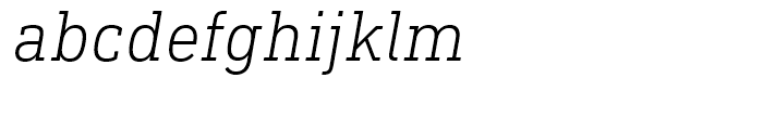 DIN Next Slab Light Italic Font LOWERCASE