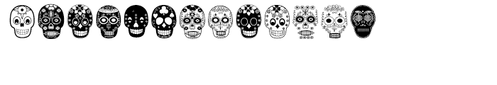 Dia de los Muertos Font LOWERCASE